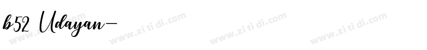 b52 Udayan字体转换